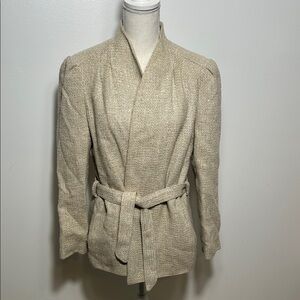 Vintage Claire Mode Elegant Cream Women's Jacket